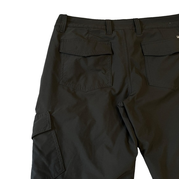 Eddie Bauer Womens Flexion Polar Lined Pants Straight Black Green 8P #1315 - Picture 4 of 9